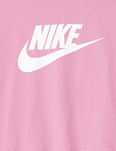 NIKE W NSW tee Essntl CRP ICN FTR Camiseta de Manga Corta, Mujer, Magic Flamingo/(White), L