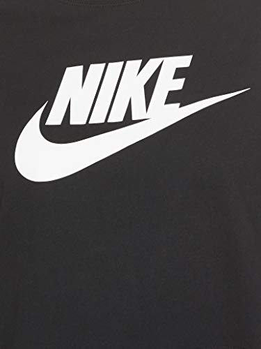 NIKE W NSW tee Essntl CRP ICN Ftra Camiseta, Mujer, Negro (Black/White), L