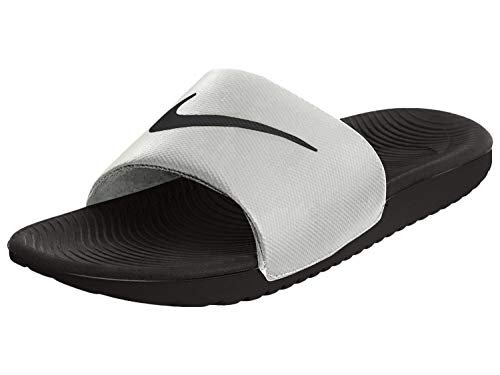 Nike Wmns Kawa Slide, Zapatos de Playa y Piscina Mujer, Multicolor (Black/Black/Mtlc Summit Wht 000), 35.5 EU