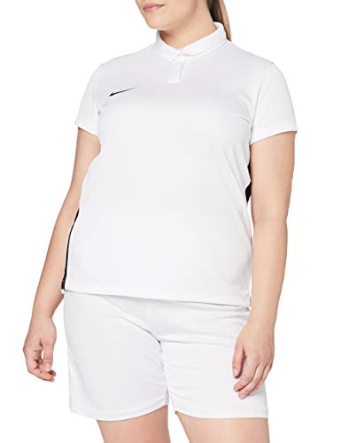 NIKE Womens Academy 18 Polo Camisa, Blanco/Negro/Negro, M para Mujer