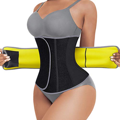 NINGMI Faja Reductora Mujer de Neopreno Corset Reductor, Fajas Reductoras Adelgazantes Mujer para Gimnasio, Cinturón Lumbar Abdominal de Ayuda para Sudar y Hacer Deporte, Faja Lumbar Mujer Cinturilla