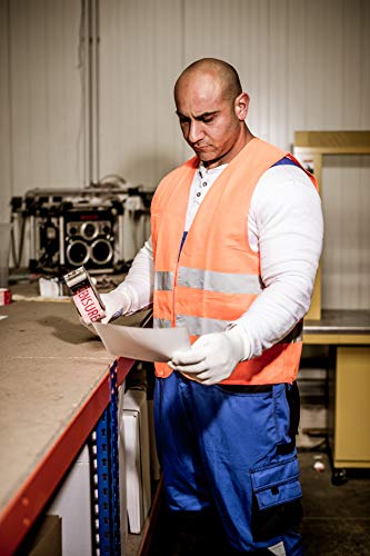 NITRAS Chaleco de Alta Visibilidad - Chaleco de Seguridad Reflectante - para Mujeres & Hombres - Naranja L