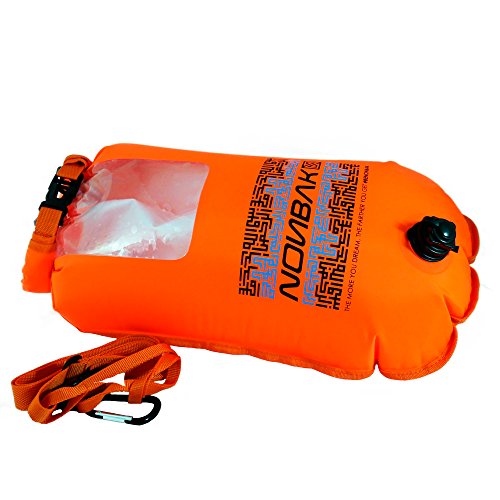 Nonbak Boya de Natacion estanca Selfie 28L con Ventana para Guardar el móvil. 100% Impermeable. Nadadores Aguas Abiertas, Kayak, Deportes acuáticos.