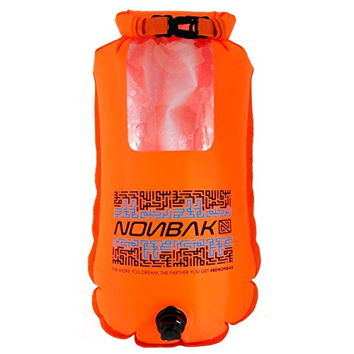 Nonbak Boya de Natacion estanca Selfie 28L con Ventana para Guardar el móvil. 100% Impermeable. Nadadores Aguas Abiertas, Kayak, Deportes acuáticos.
