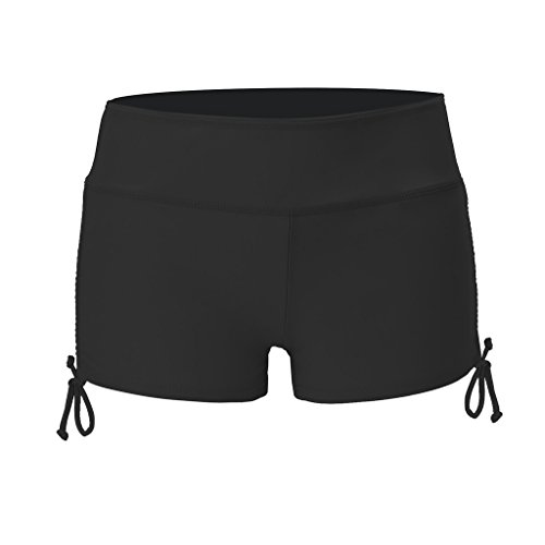 NONMON Shorts Bañadores Pantalones Cortos Deportivos para Mujer,Pantalones Cortos Trajes de Baño Ajustables Protección UV para Natación Yoga Gimnasia Playa