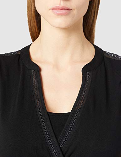 Noppies Studio Dress nurs SS Serre Vestido, Black-P090, 44 para Mujer