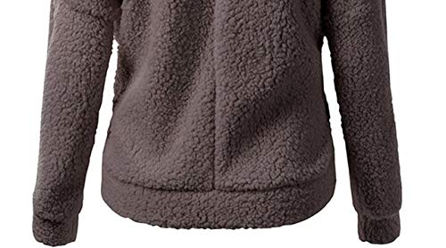 N\P Invierno de las Mujeres de la Chaqueta de Teddy Larga con Capucha Chaqueta Gruesa Caliente de Piel de Lana Casual Otoño Femenino Abrigo de Abrigo