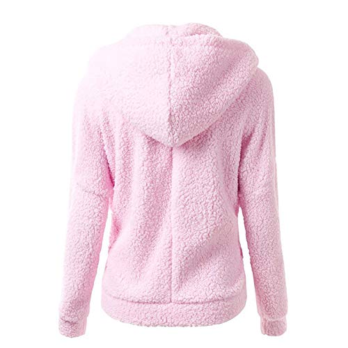 N\P Invierno de las Mujeres de la Chaqueta de Teddy Larga con Capucha Chaqueta Gruesa Caliente de Piel de Lana Casual Otoño Femenino Abrigo de Abrigo