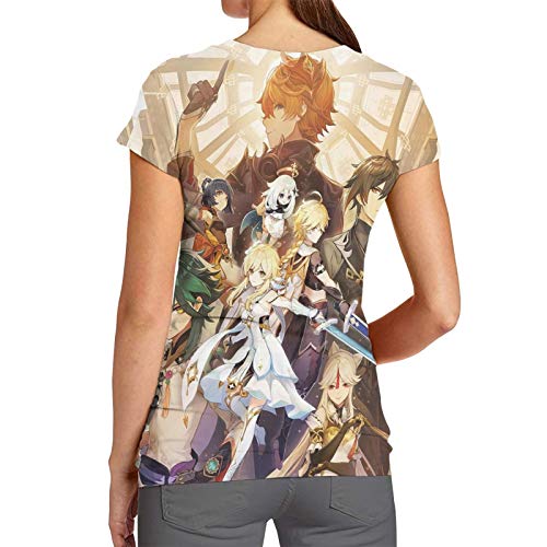 Nueey Gen-Shi Im-Pact - Camiseta deportiva para mujer, color amarillo