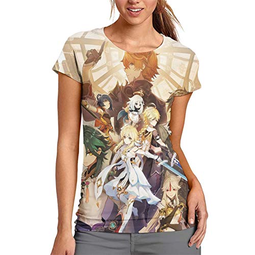 Nueey Gen-Shi Im-Pact - Camiseta deportiva para mujer, color amarillo