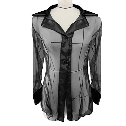 Nueva Camisa de Malla para Mujer, lencería Sexy Babydoll, Pijamas de Manga Larga, Tops Rojos, Ropa Interior Babydoll 3XL, Disfraces Sexis, eróticos Calientes Plus