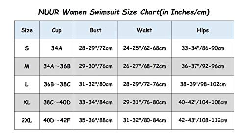 NUUR Bikini de Punto Trajes de baño para Mujer Push up Playa de Verano Bañador Mujer 2019 Bikini