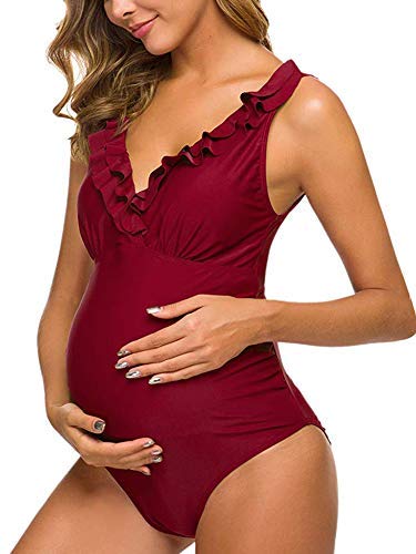 NUUR Traje de baño Mujer Maternidad Premamá para Mujer Bañador Tankini Embarazada Bikini