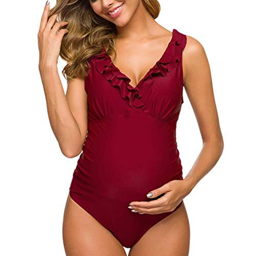 NUUR Traje de baño Mujer Maternidad Premamá para Mujer Bañador Tankini Embarazada Bikini