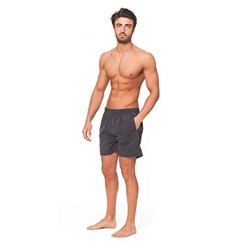 OAHOO - Bañador Estilo Bermudas para Hombre - Grafito Ligero M