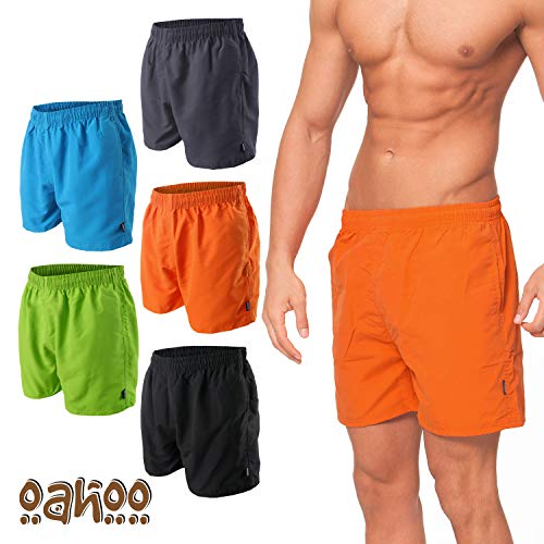 OAHOO - Bañador Estilo Bermudas para Hombre - Grafito Ligero M