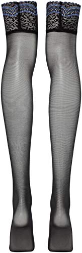 Obsessive 844-Sto-1 S/M Pantis y Media Negro, Azul - Pantis y Medias (Medias, Otro, Femenino, Negro, Azul, Imagen, S/M)