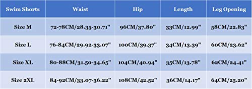 ODOKEI Bañador Natacion Hombre Bañadores Cortos Traje de Baño Trajes de Baño para Hombres Bañador Pantalon Piscina Surf Playa Deportivo Pantalonetas Short de Baño Hombre Corto Tallas Grandes Rojo 2XL