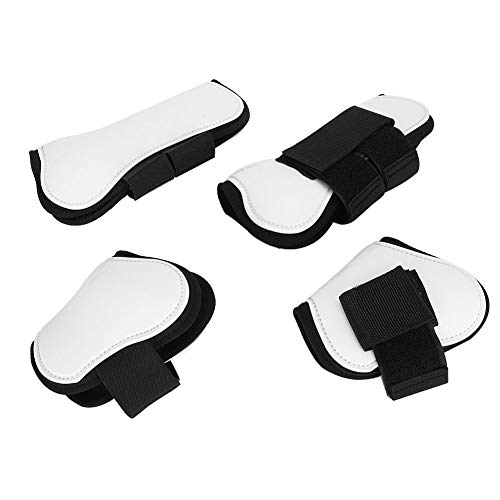 【??????? ?? ????? ??????】 Abrigo de Bota de Caballo, Equipo de equitación Blanco Protector de Abrigo de Bota Protector de Pierna de Caballo, Mascotas para Caballo