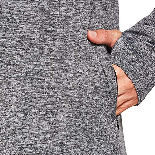 Ogeenier 1/4 Zip Camiseta Termica Manga Larga Hombre con Bolsillos, Camiseta Deporte Running Gimnasio Hombre