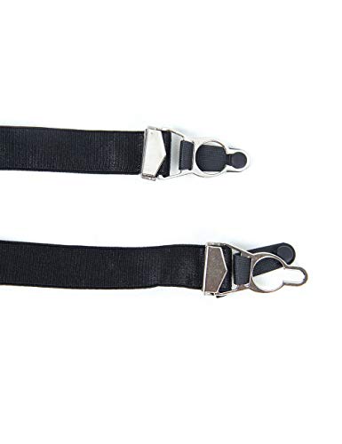 ohyeahlady Mujer Liguero Sexy de Material de Imitación de Cuero con 6 Ligas y Tanga sin Medias de Talla Grande