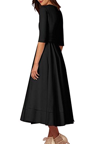 OMZIN vestido de cóctel para mujer, sexy, vestido de boda, vestido básico de ocasión de coton de S a XXXL