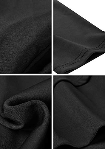 OMZIN vestido de cóctel para mujer, sexy, vestido de boda, vestido básico de ocasión de coton de S a XXXL