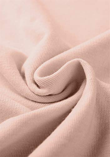 OMZIN Vestido de Fiesta Casual Camiseta Larga de Las Mujeres Atractivas | Blusa Casual | Vestido Elegante,Caqui,5XL