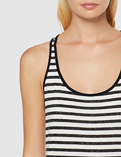 O'NEILL LW Racerback Jersey Vestidos y Monos para Mujer, Mujer, Vestidos/Monos, 9A8912, Negro, Blanco, S