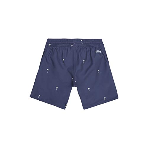 O'NEILL PB Mini Palms Shorts Boardshort Elasticated para Niño, Niños, Blue AOP W/Brown-Beige, 128