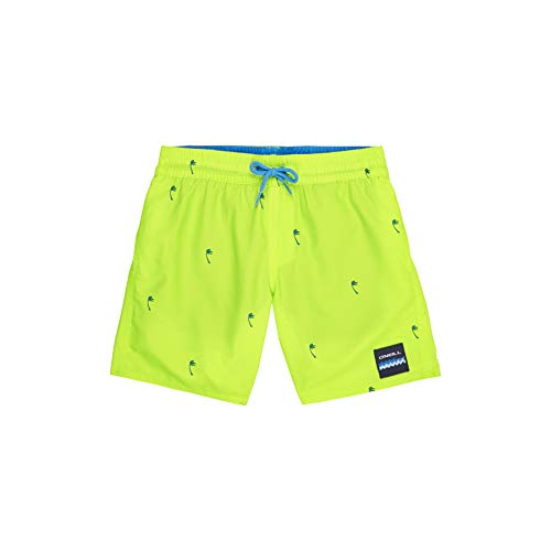 O'NEILL PB Mini Palms Shorts Boardshort Elasticated para Niño, Niños, Yellow AOP W/Blue, 104