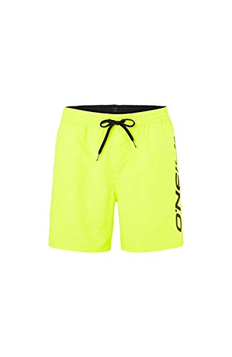 O'NEILL PM Cali Shorts Boardshort Elasticated para Hombre, Hombre, New Safety Yellow, L