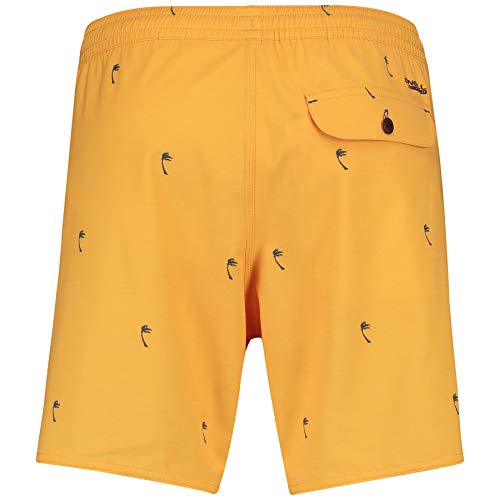 O'NEILL PM Mini Palms Shorts Boardshort Elasticated para Hombre, Hombre, Yellow AOP, S