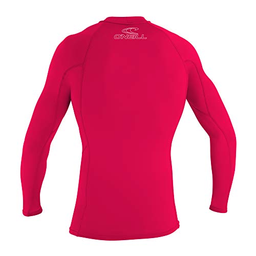 ONEILL WETSUITS O'Neill - Camiseta de Neopreno Infantil, Manga Larga, Cuello Redondo Rosa Rojo sandía Talla:14