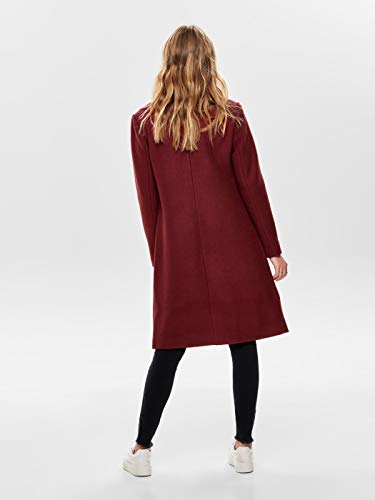 Only Abrigo Luisa Granate Mujer Medium Rojo