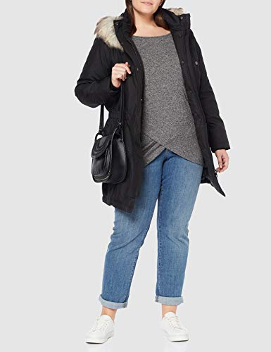 ONLY Carmakoma Carirena Parka Coat Otw abrigos hombre, Negro (Black Black), Large (Talla del fabricante: L-50/52) para Mujer