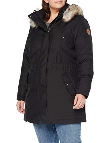 ONLY Carmakoma Carirena Parka Coat Otw abrigos hombre, Negro (Black Black), Large (Talla del fabricante: L-50/52) para Mujer
