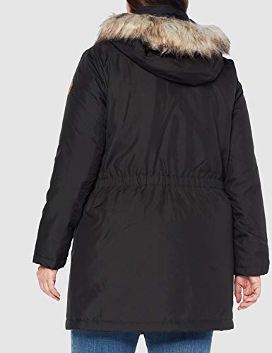 ONLY Carmakoma Carirena Parka Coat Otw abrigos hombre, Negro (Black Black), Large (Talla del fabricante: L-50/52) para Mujer