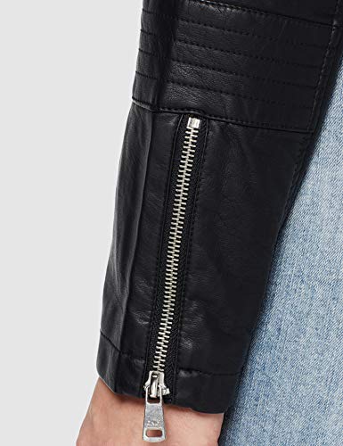 ONLY Carmakoma NOS Caremmy Faux Leather Biker Noos Chaqueta, Negro (Black Black), 52 (Talla del fabricante: 50) para Mujer