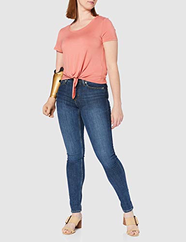 ONLY Damen ONLARLI S/S KNOT TOP JRS NOOS T-Shirt, Terra Cotta, M