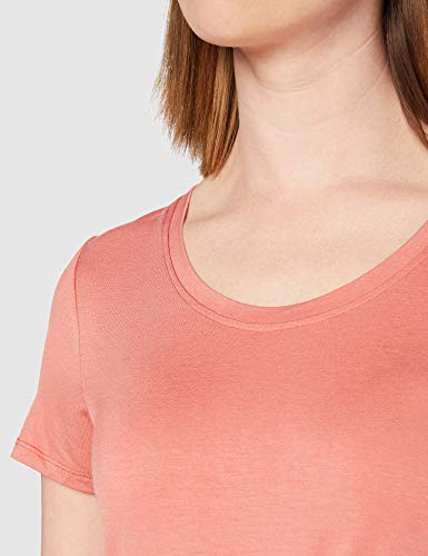 ONLY Damen ONLARLI S/S KNOT TOP JRS NOOS T-Shirt, Terra Cotta, M