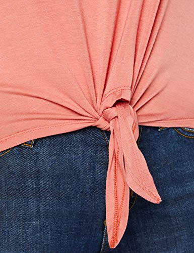 ONLY Damen ONLARLI S/S KNOT TOP JRS NOOS T-Shirt, Terra Cotta, M