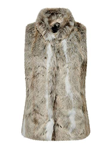 Only KONNEW Amy Fur WAISCOAT OTW Chaleco Pelo NIÑA (122)
