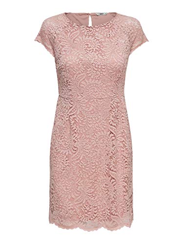 ONLY NOS Onlshira Lace Dress Noos Wvn, vestido Mujer, Rosa (Pale Mauve Pale Mauve), 40 (Talla fabricante: 40)