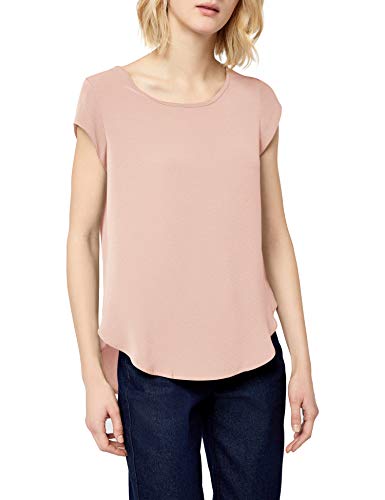 ONLY NOS Onlvic S/s Solid Top Noos Wvn, camiseta sin mangas Mujer, Rosa (Pale Mauve Pale Mauve), 34 (Talla fabricante: 34)