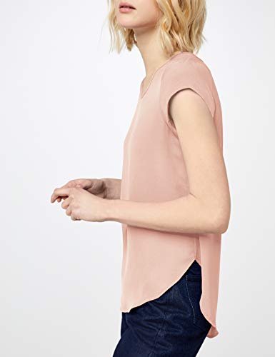 ONLY NOS Onlvic S/s Solid Top Noos Wvn, camiseta sin mangas Mujer, Rosa (Pale Mauve Pale Mauve), 40 (Talla fabricante: 40)