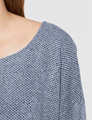 Only ONLALBA 3/4 Top JRS Noos Camiseta con Mangas, Niebla Azul, M para Mujer