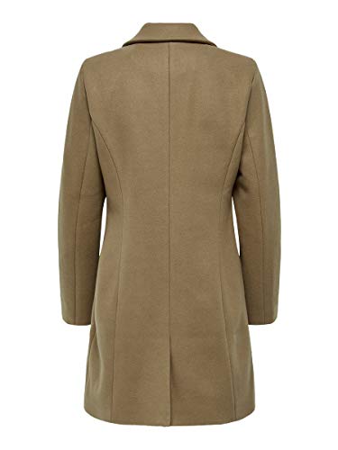 Only ONLCARMEN Wool Coat CC OTW Abrigo de lana, marrón claro, M para Mujer