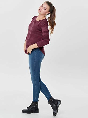 ONLY Onlcaviar L/s Pullover Knt Noos, Suéter para Mujer, Rojo (Wild Ginger Wild Ginger), 36 (Talla del fabricante: X-Small)