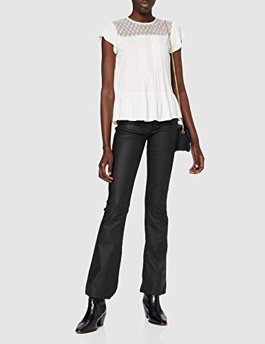 Only ONLELLY S/S Top W. Lace WVN Camiseta sin Mangas, Cloud Dancer, 40 para Mujer